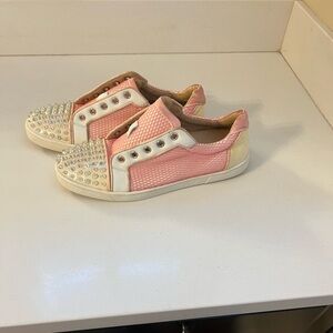 Authentic Christian Louboutin Women’s Spiked Sneakers. Size 39.5
